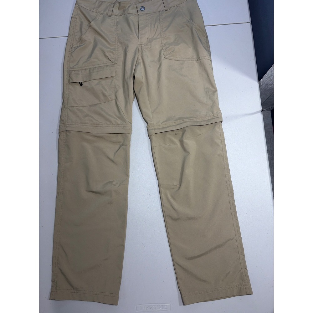 Columbia Omni-Shield Convertible Hiking Pants Tan Khaki Womens 8 Short XK0783